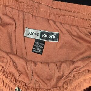 Jamie Sadock Womens Terracotta Orange Jogger Pants Elastic Waist Drawstring L